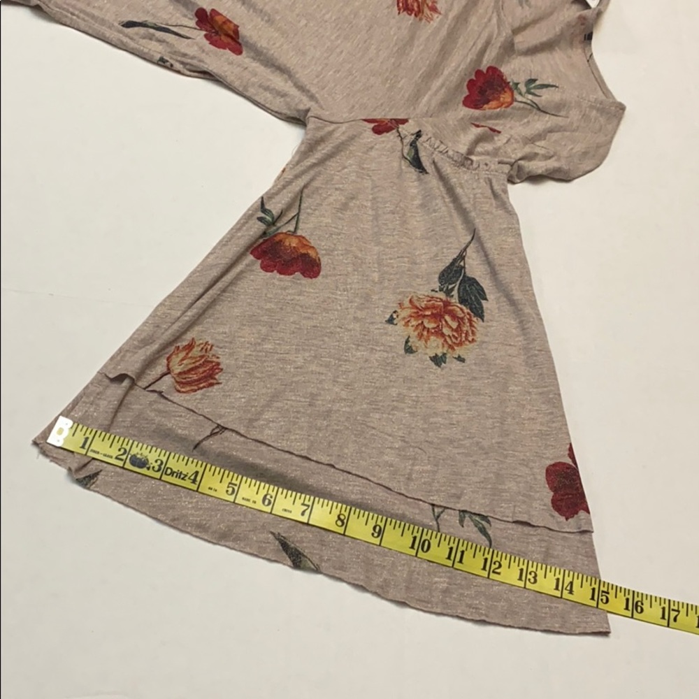 Lucky Brand Women’s Duquet Blouse – Floral Metallic Bell Sleeves, Size Medium - Picture 15 of 15